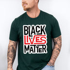 Black Lives Matter Red And Black Design - BLM Unisex Crewneck T-Shirt Sweatshirt Hoodie