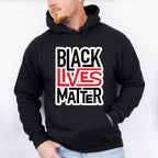 Black Lives Matter Red And Black Design - BLM Unisex Crewneck T-Shirt Sweatshirt Hoodie