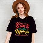 Black Lives Matter Red Green Yellow Design - BLM Unisex Crewneck T-Shirt Sweatshirt Hoodie