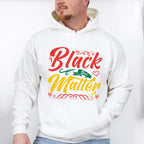Black Lives Matter Red Green Yellow Design - BLM Unisex Crewneck T-Shirt Sweatshirt Hoodie