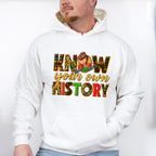 Know Your Own History Fist Design - BLM Unisex Crewneck T-Shirt Sweatshirt Hoodie