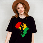 Africa Fist Design - BLM Unisex Crewneck T-Shirt Sweatshirt Hoodie