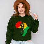 Africa Fist Design - BLM Unisex Crewneck T-Shirt Sweatshirt Hoodie