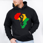 Africa Fist Design - BLM Unisex Crewneck T-Shirt Sweatshirt Hoodie