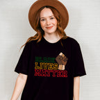 Black Lives Matter Fist Design - BLM Unisex Crewneck T-Shirt Sweatshirt Hoodie