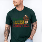 Black Lives Matter Fist Design - BLM Unisex Crewneck T-Shirt Sweatshirt Hoodie