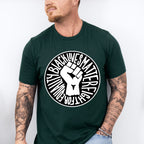 Black Lives Matter Circular Design - BLM Unisex Crewneck T-Shirt Sweatshirt Hoodie