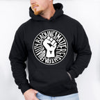 Black Lives Matter Circular Design - BLM Unisex Crewneck T-Shirt Sweatshirt Hoodie