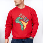 Black Lives Matter Fist Africa Design - BLM Unisex Crewneck T-Shirt Sweatshirt Hoodie