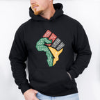 Black Lives Matter Fist Africa Design - BLM Unisex Crewneck T-Shirt Sweatshirt Hoodie