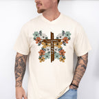 Faith Flowers Design - Christianity Unisex Crewneck T-Shirt Sweatshirt Hoodie