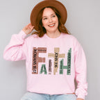Faith Cross Design - Christianity Unisex Crewneck T-Shirt Sweatshirt Hoodie