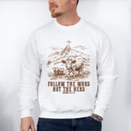 Follow The Word Not The Herd - Christianity Unisex Crewneck T-Shirt Sweatshirt Hoodie