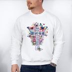 God Says You Are Butterfly Colorful Design - Christianity Unisex Crewneck T-Shirt Sweatshirt Hoodie