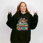 Caffeine Queen Blue Design - Coffee Unisex Crewneck T-Shirt Sweatshirt Hoodie