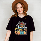 Caffeine Queen Blue Design - Coffee Unisex Crewneck T-Shirt Sweatshirt Hoodie