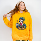 Caffeine Queen Bird Design - Coffee Unisex Crewneck T-Shirt Sweatshirt Hoodie