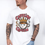 Caffeine Queen Cup Design - Coffee Unisex Crewneck T-Shirt Sweatshirt Hoodie