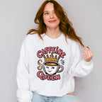 Caffeine Queen Cup Design - Coffee Unisex Crewneck T-Shirt Sweatshirt Hoodie