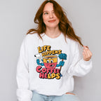 Life Happens Coffee Helps - Coffee Unisex Crewneck T-Shirt Sweatshirt Hoodie