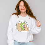 Frog Sipping Coffee - Coffee Unisex Crewneck T-Shirt Sweatshirt Hoodie