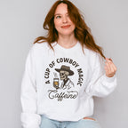 A Cup Of Cowboy Magic - Coffee Unisex Crewneck T-Shirt Sweatshirt Hoodie