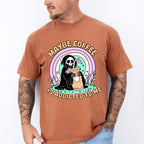 Maybe Coffee Is Addicted To Me - Coffee Unisex Crewneck T-Shirt Sweatshirt Hoodie