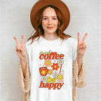Drink Coffee Be Happy - Coffee Unisex Crewneck T-Shirt Sweatshirt Hoodie
