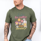 Fueled By Coffee And Anxiety - Coffee Unisex Crewneck T-Shirt Sweatshirt Hoodie