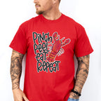 Pinch Peel Eat Repeat - Crawfish Unisex Crewneck T-Shirt Sweatshirt Hoodie