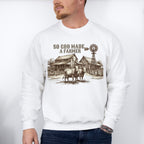 So God Made A Farmer - Farmer Unisex Crewneck T-Shirt Sweatshirt Hoodie