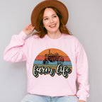 Farm Life Tractor Design - Farmer Unisex Crewneck T-Shirt Sweatshirt Hoodie