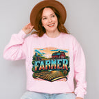 Farmer Vintage Design - Farmer Unisex Crewneck T-Shirt Sweatshirt Hoodie