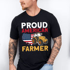 Proud American Farmer Tractor Design - Farmer Unisex Crewneck T-Shirt Sweatshirt Hoodie
