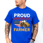 Proud American Farmer Tractor Design - Farmer Unisex Crewneck T-Shirt Sweatshirt Hoodie