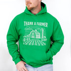 Thank A Farmer Vintage Design - Farmer Unisex Crewneck T-Shirt Sweatshirt Hoodie