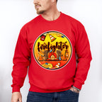 Firefighter Mom Circular Design - Firefighter Unisex Crewneck T-Shirt Sweatshirt Hoodie