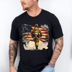 Firefighter USA Flag Cool Design - Firefighter Unisex Crewneck T-Shirt Sweatshirt Hoodie