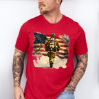 Firefighter USA Flag Cool Design - Firefighter Unisex Crewneck T-Shirt Sweatshirt Hoodie