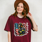 USA Flag Firefighter - Firefighter Unisex Crewneck T-Shirt Sweatshirt Hoodie