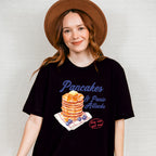 Pancakes And Panic Attacks - Funny Unisex Crewneck T-Shirt Sweatshirt Hoodie