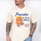 Pancakes And Panic Attacks - Funny Unisex Crewneck T-Shirt Sweatshirt Hoodie