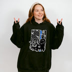 Police USA Flag Bike Design - Police Unisex Crewneck T-Shirt Sweatshirt Hoodie