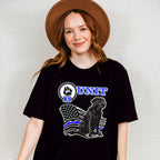 K9 Unit USA Flag Design - Police Unisex Crewneck T-Shirt Sweatshirt Hoodie