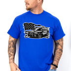 USA Flag Police Car - Police Unisex Crewneck T-Shirt Sweatshirt Hoodie