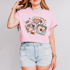 Heart Vinyls Design - Valentine's Day Unisex Crewneck T-Shirt Sweatshirt Hoodie