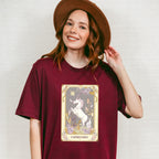 Capricorn Tarot Card - Zodiacs & Horoscopes Unisex Crewneck T-Shirt Sweatshirt Hoodie