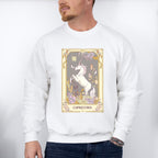 Capricorn Tarot Card - Zodiacs & Horoscopes Unisex Crewneck T-Shirt Sweatshirt Hoodie