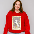 Capricorn Tarot Card - Zodiacs & Horoscopes Unisex Crewneck T-Shirt Sweatshirt Hoodie