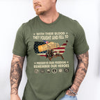 They Fought And Fell To Preserve Our Freedom - Military Unisex Crewneck T-Shirt Sweatshirt Hoodie
